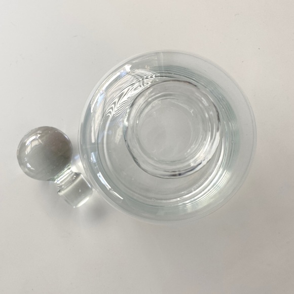 Clear Hand Blown Glass Decanter - Picture 3 of 3